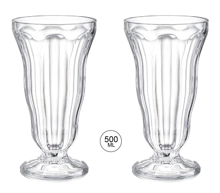 Acrylic Plastic Tall Series Desert Cup-500ML