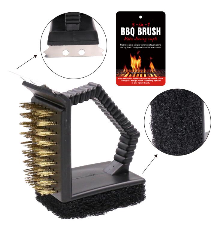 3 In 1 BBQ Cleaning Brush
