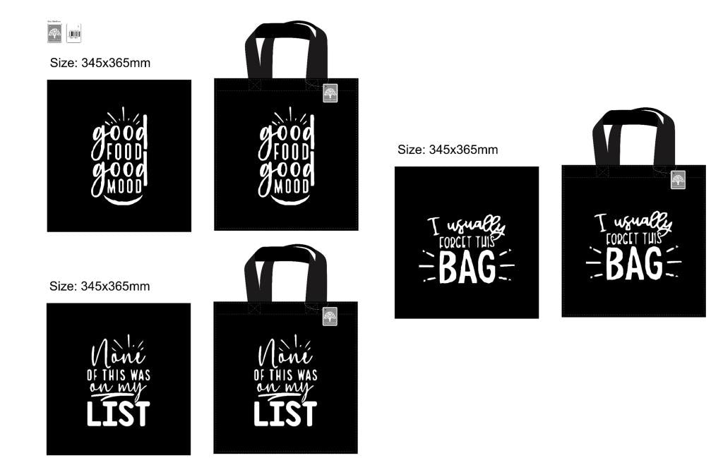 Premium Re-Usable Shopping Bag - With Sayings Series 1 (D)