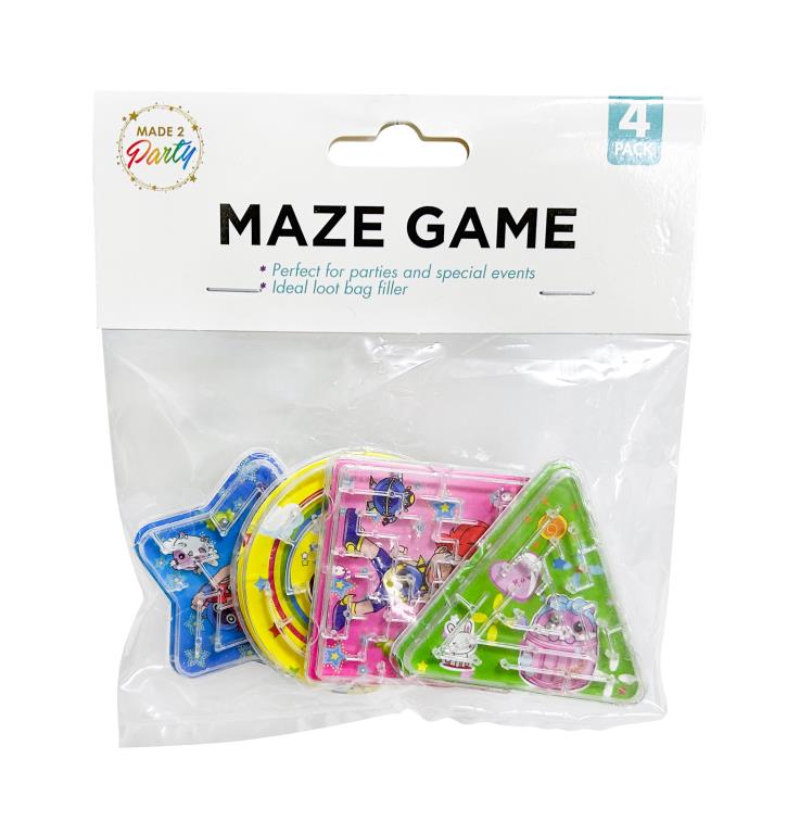 4PK Maze Game Party Favors