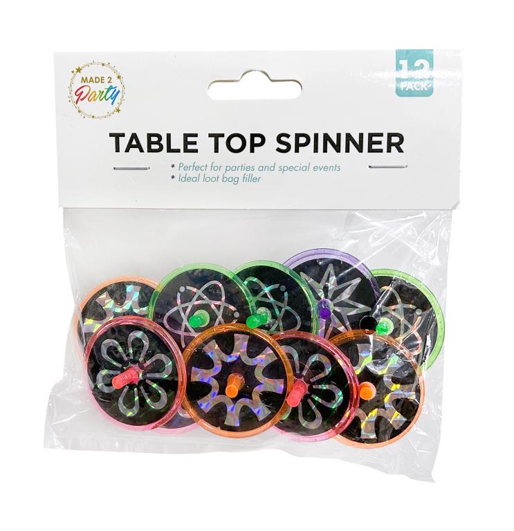 12PK Table Top Spinners