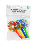 4PK Whistle Fan Party Favors