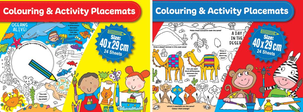 A3 Colouring &  Activity Placemats