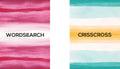 Word Search and Criss Cross Puzzle Book