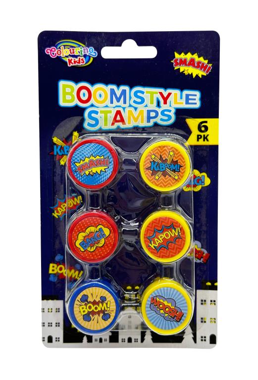 6PK Fun Stamps - Boom Series