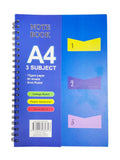 3 Subject Notebook - A4