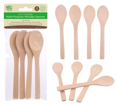 4PK Multi-Purpose ECO Bamboo Serving Spoons