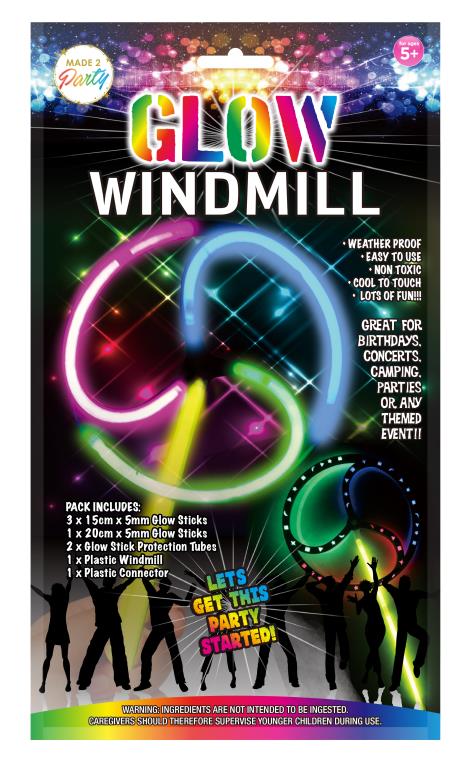 Novelty Glow Series Jumbo Windmill Wand