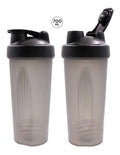 600ML Plastic Protein/Supplement Shaker Bottle W/Ball