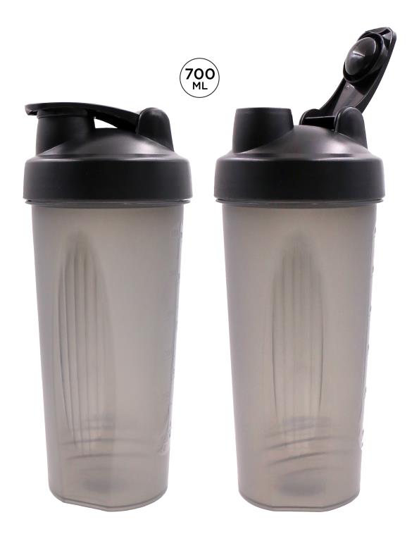 600ML Plastic Protein/Supplement Shaker Bottle W/Ball