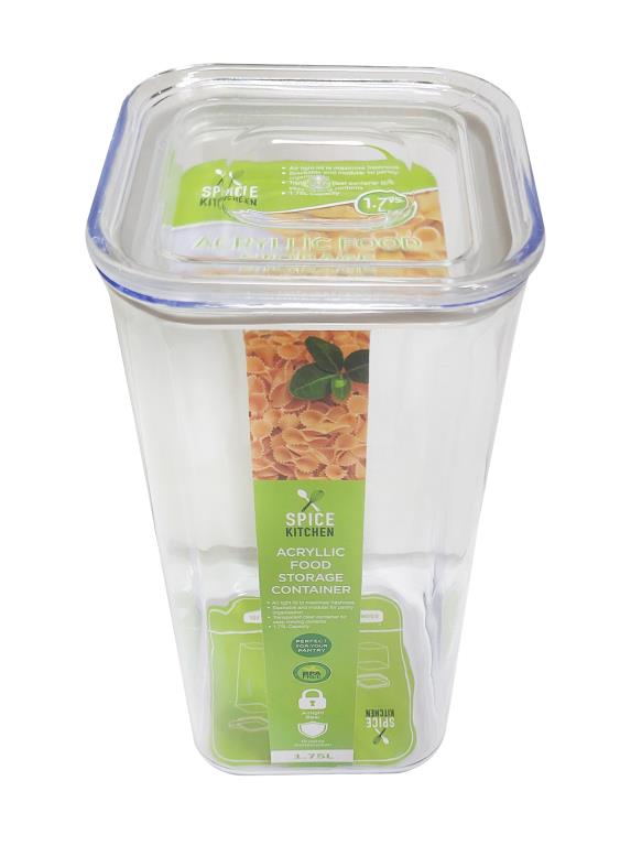 Acryllic Air Tight Food Container - 1.75LTR