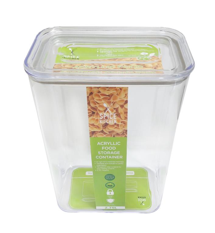 Acryllic Air Tight Food Container - 2.75LTR