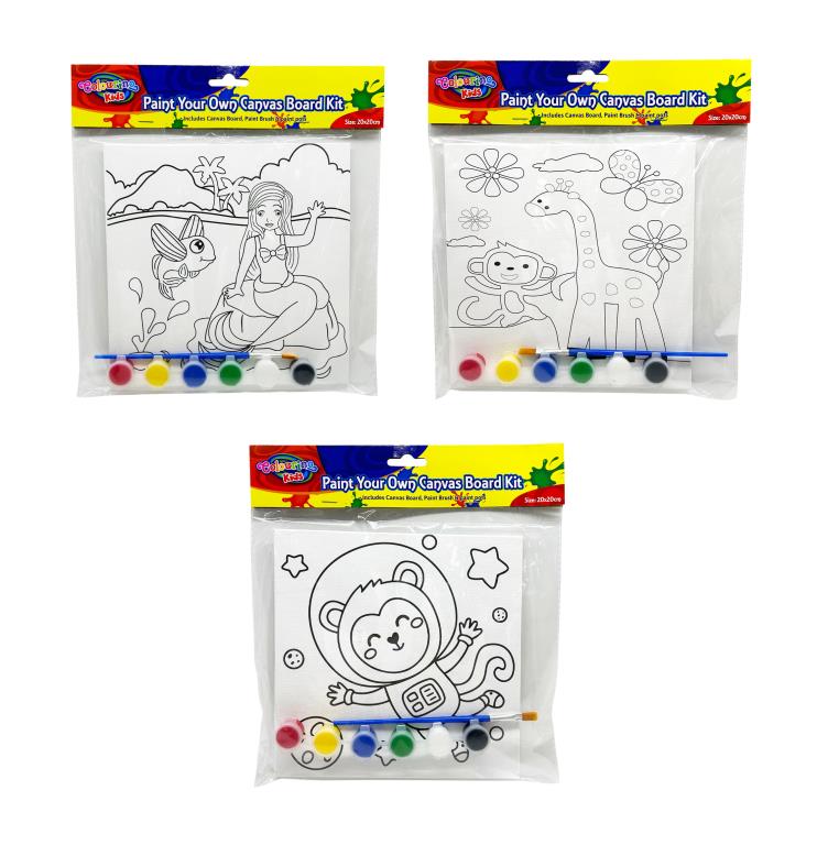 Canvas Panel & Paint Set
