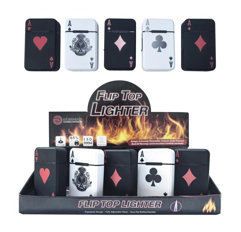 Flip Top Lighter - Poker Series