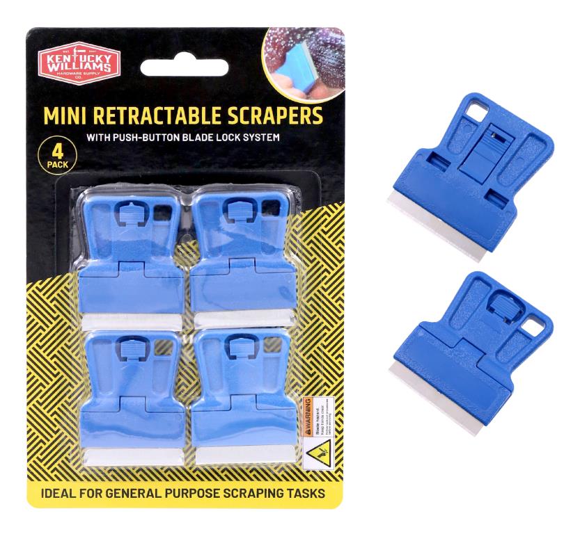 4PK Mini Retractable Scrappers-4CM x 6CM