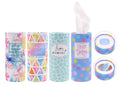 Decorative Cylinder Style Car Tissues -50PK**PASTEL PATTERNED SERIES**