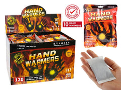 10PK (Mega Value Bulk Pack) Hand Warmers (9CM x 5CM) - Display Box Series