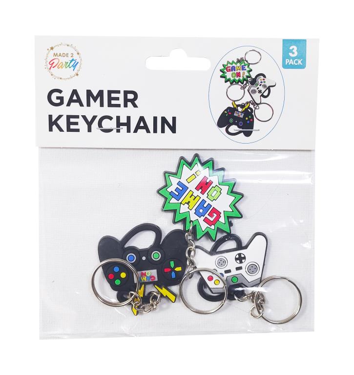 3PK Game Control Novelty Keychains