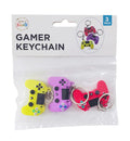 3PK Game Control Novelty Keyrings