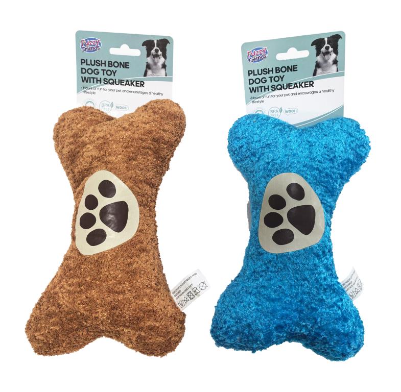 Premium Plush Pet Bone dog toiy with squeaker