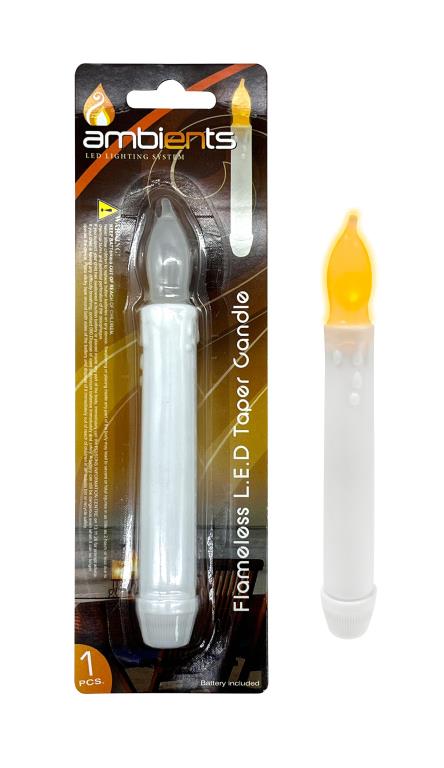 Flameless L.E.D Taper Candle