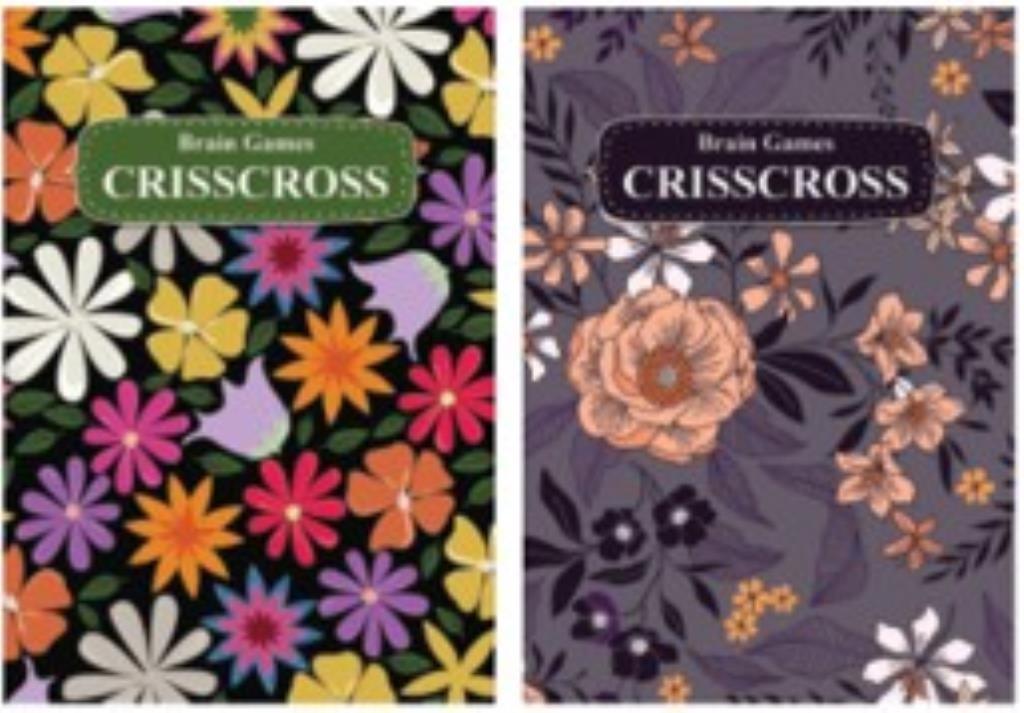 Floral Series Criss Cross Puzzle Book - 180MM X 128MM-160 Pages