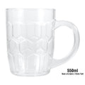 Acrylic Reusable Plastic Dipple Series Beer Mug W/Handle - 550ML