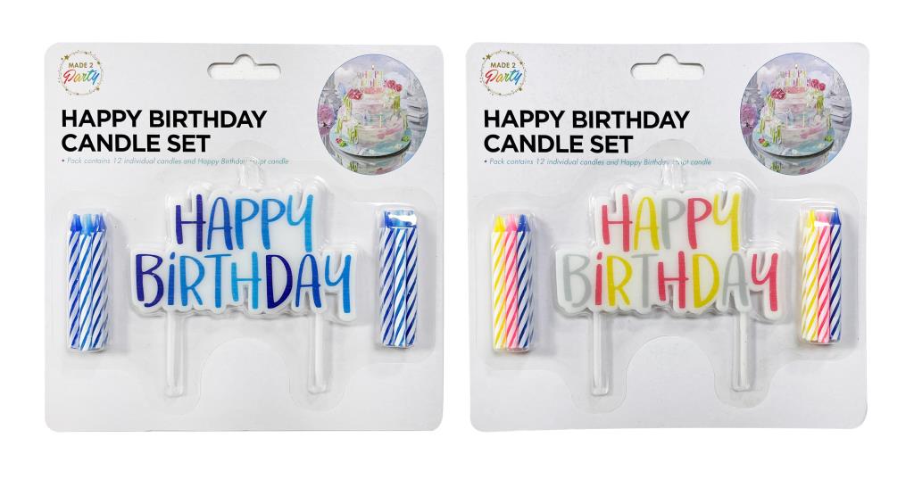 Happy Birthday Candle set