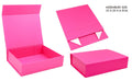 Small HOT PINK Series Premium Gift Box-25CM x 20.5CM x 6.5CM