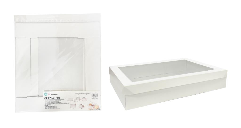 Grazing Box W/ Window Lid - 45CM x 31CM x 8CM White Series