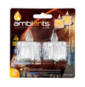 2PK L.E.D Tealight Candle - Drip Series Medium