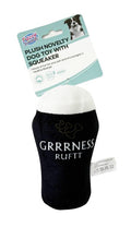 Novelty Guiness Beer Plush Fdog Toy