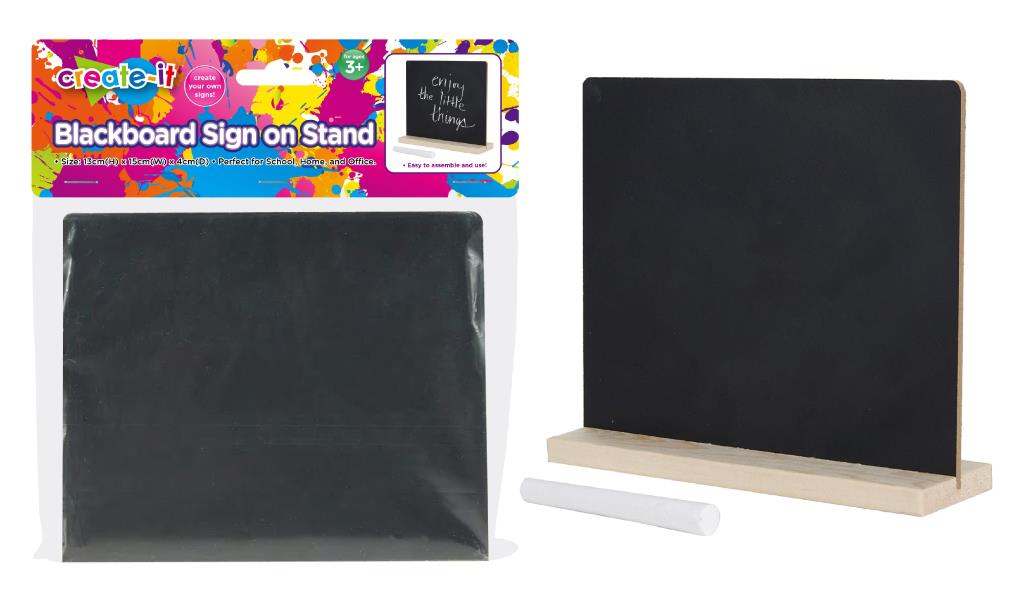 Blackboard Sign & Stand-13CM x 15CM x 4CM