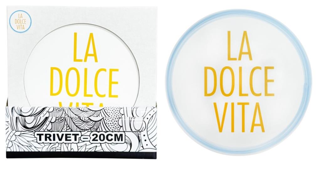 20CM Cork Backed Ceramic Trivet - La Dolce Vita Design