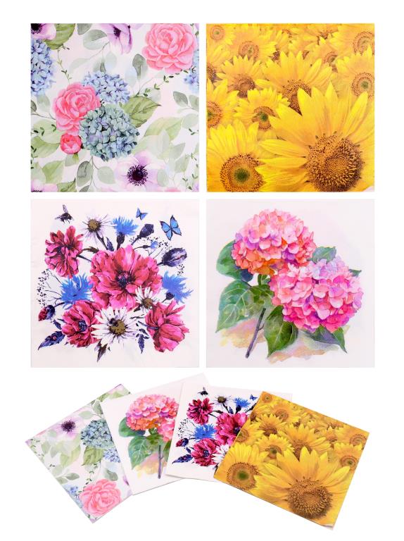 20PK 3PLY Napkins - 33CM x 33CM - Series #1