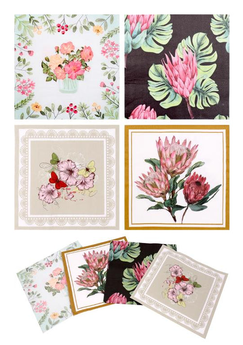 20PK 3PLY Napkins - 33CM x 33CM - Series #3