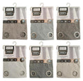 100% Blackout Faux Linen Series Window Curtain -132CM x 213CM W/ Grommets