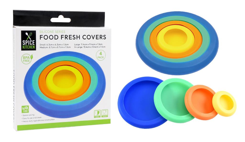 4PK Silicone Fresh Food Container Set