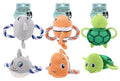 Plush ocean series rope chew dog toy 17cm x 21cm – rope animal dog toy in assorted sea creature designs