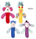 Assorted dog plush animal shaped toys 24cm x 20cm – soft plush dog toy for retail display