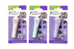 Cat Laser Multifunction Keychain Toy - USB Rechargable