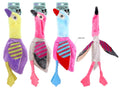 Jumbo 40cm colourful plush bird dog toy with squeaker – assorted designs, wholesale pet toy for large breeds
