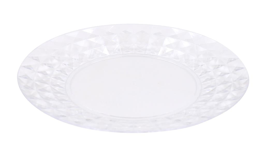 Acrylic Plastic Reusable Large Plate -26.2CM X 2.4CM