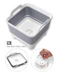 Foldable Wash Basin W/ Drainer-31CM X 30.5CM X 20CM