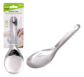 2-pack large stainless steel serving spoons 22cm x 7cm, ideal for catering and commercial kitchen use