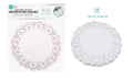 24PK White Paper Lace Round Series Decorative Doilies - 8.5"/21.6CM Diameter