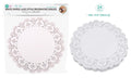 24PK White Paper Lace Round Series  Decorative Doilies - 10.5"/26.5CM  Diameter