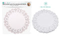 24PK White Paper Lace Round Series  Decorative Doilies - 12.5"/31.4CM Diameter