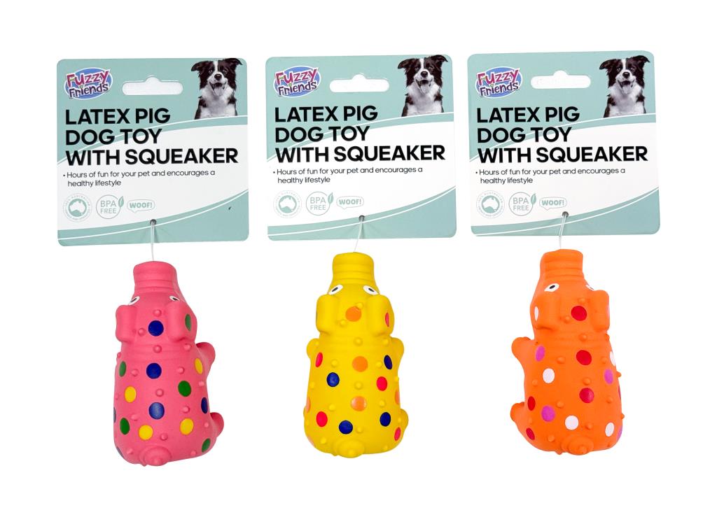 Mini Latex Pig Dog Toy with Squeaker