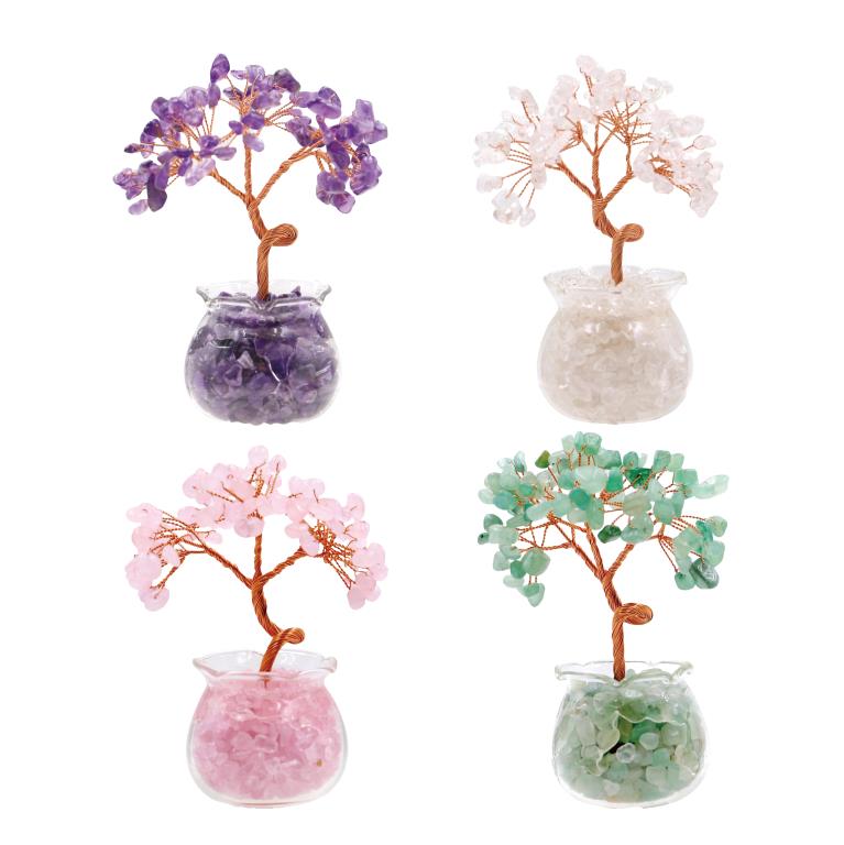 Decorative Crystal Fortune Tree - 12CM X 8CM